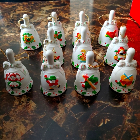 JC Penney Twelve Days of Christmas Vintage Bell Ornament Collection -Missing - Picture 1 of 7